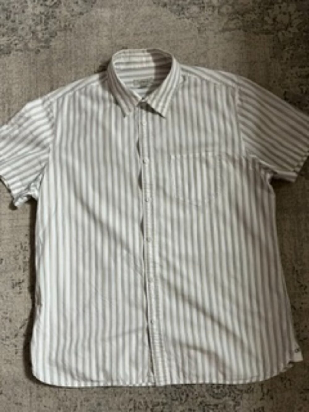 🧡3/$15 Calvin Klein Jeans Striped Short Sleeve Shirt L